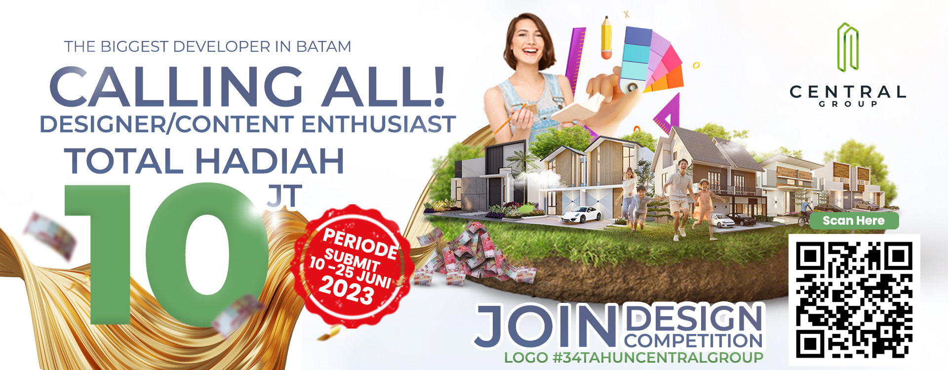 Design Logo Competition 34 Tahun Central Group